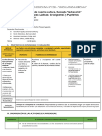 Sesión de Apredizaje DE Proyecto EDUCATIVO