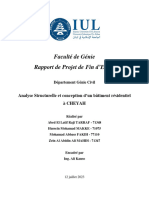 Analyse Structurelle et conception d’un Bâtiment residentiel a Cheyah