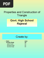 Properties of Triangles