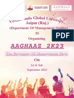 AAGHAAZ 2023 by Manish