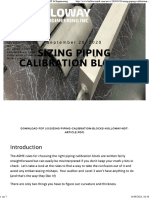 Sizing Piping Calibration Blocks - Holloway NDT & Engineering