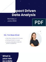 Impact Driven Data Analysis - Monday U June 2022