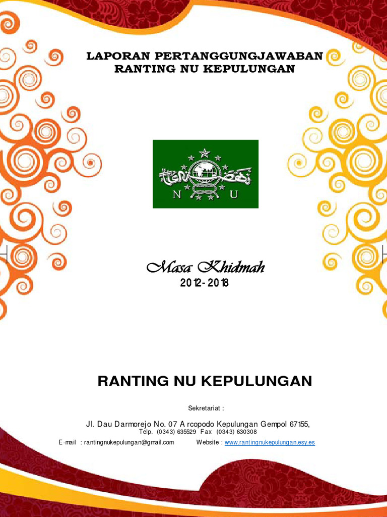 LPJ Pengurus Ranting NU Kepulungan | PDF