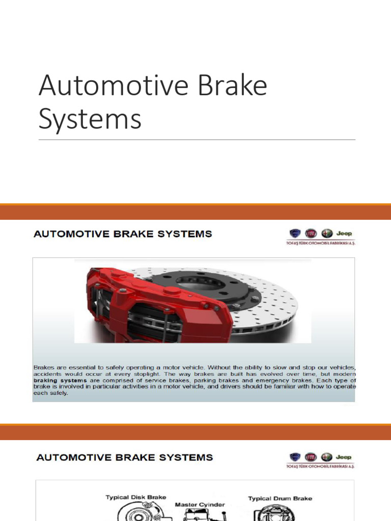 Automotive Brake Systems PDF