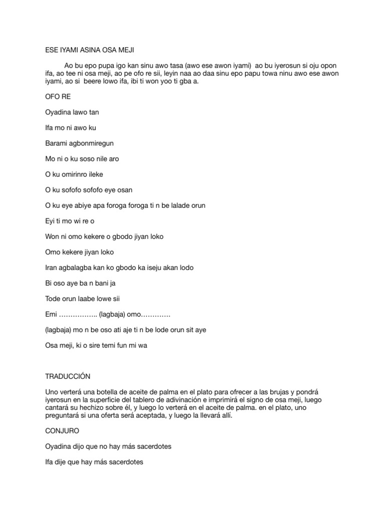Ese Iyami Asina Osa Meji PDF