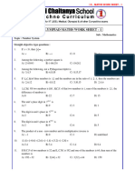 5.IX - Class Maths KAT Work Sheet - 1 - Number System