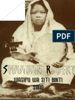 Wasifu Wa Siti Binti Saad - Shaaban Robert