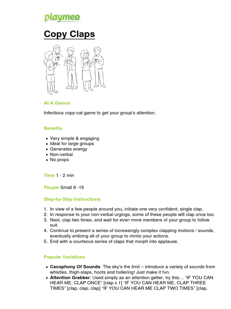 Copy Claps | PDF