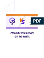 Unit 1 - Migrating From C# To JAVA