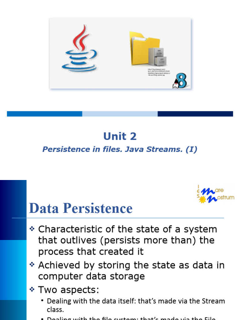 Unit 2 - Persistence in files | PDF | Filename | Computer File