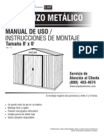 Manual Montje Cobertizo Metálico DURA MAX