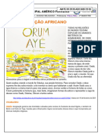 5º Ano - Ef05er03x - Mito de Criação Africano