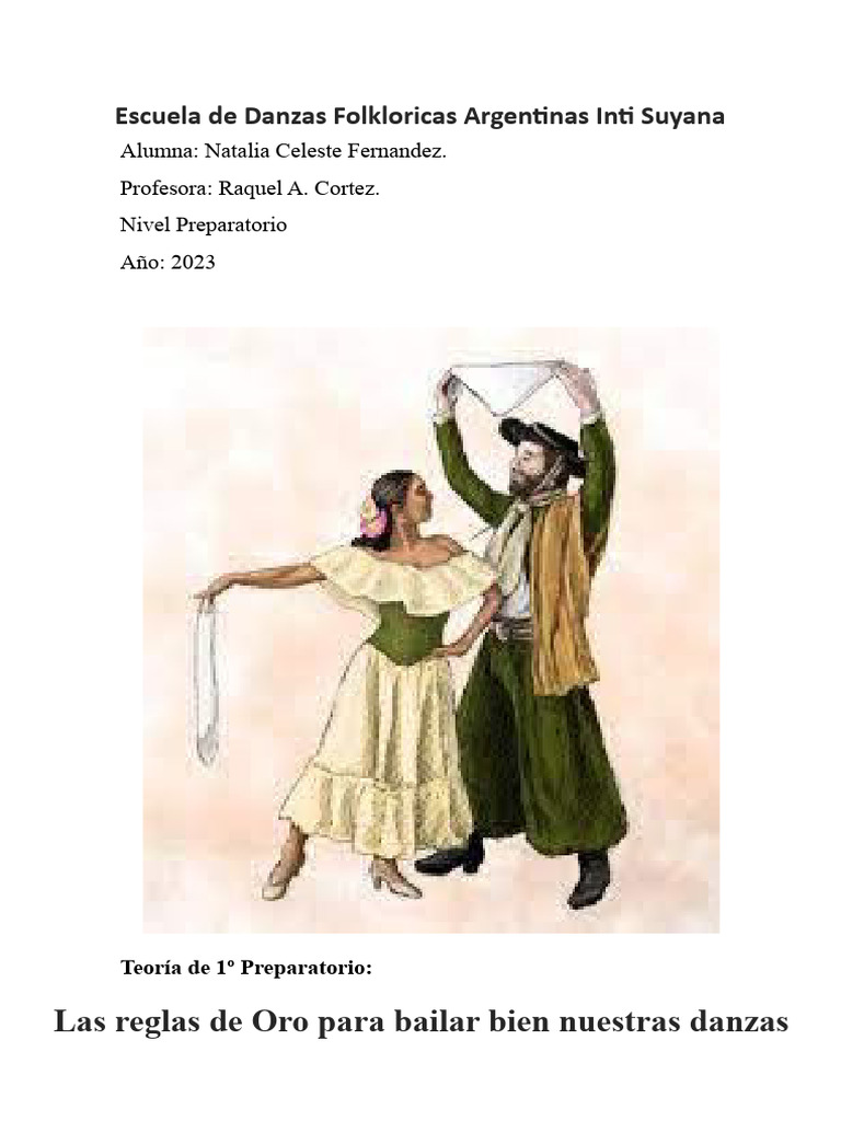 Reglas y Tradiciones de la Danza Folklórica | PDF | Arte