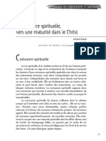 03 Croissance Spirituelle Vers Une Maturite Dans Le Christ Eglise Et Vocations 2008 N° 1