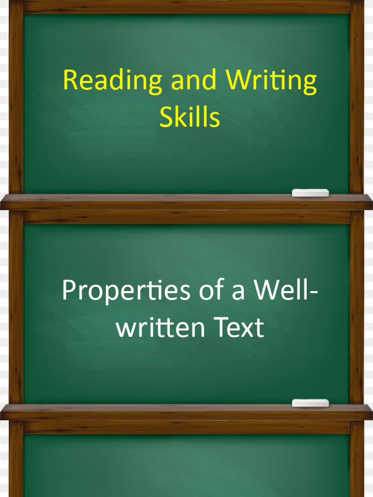 RWS Properties of A Well Written Text PDF