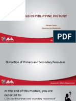 W2-Module2 Distiction of Primary and Secondary Resources - Presentation