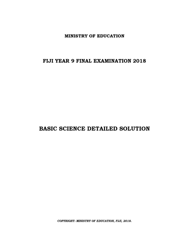2018 FY9 FEBasic Scidetailedsolutions | PDF | Planets | Climate Change