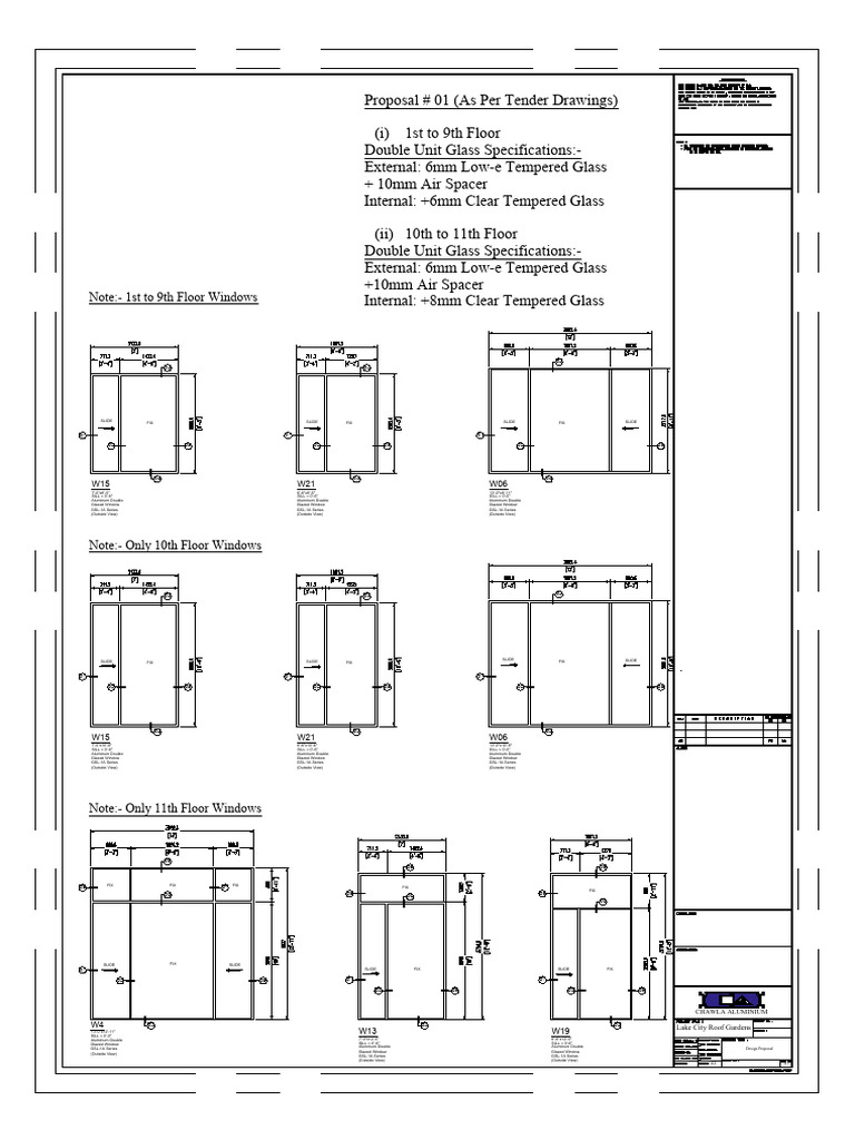 Window Specifications for Multi-Story Design | PDF | Window ...