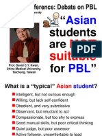 Asian Students Are NOT Suitable for PBL