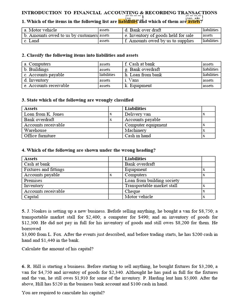 Class 11 Rules Of Debit And Credit Questions