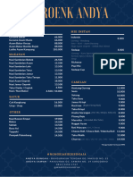 Menu Waroenk Andya X Tuturutu 2023