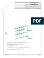 Max Deflection of Small portion