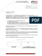 Carta de Presentación y A. 4 Tecnologías