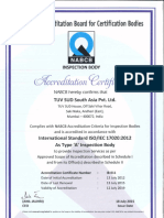 ISO 17020 Certificate Sample