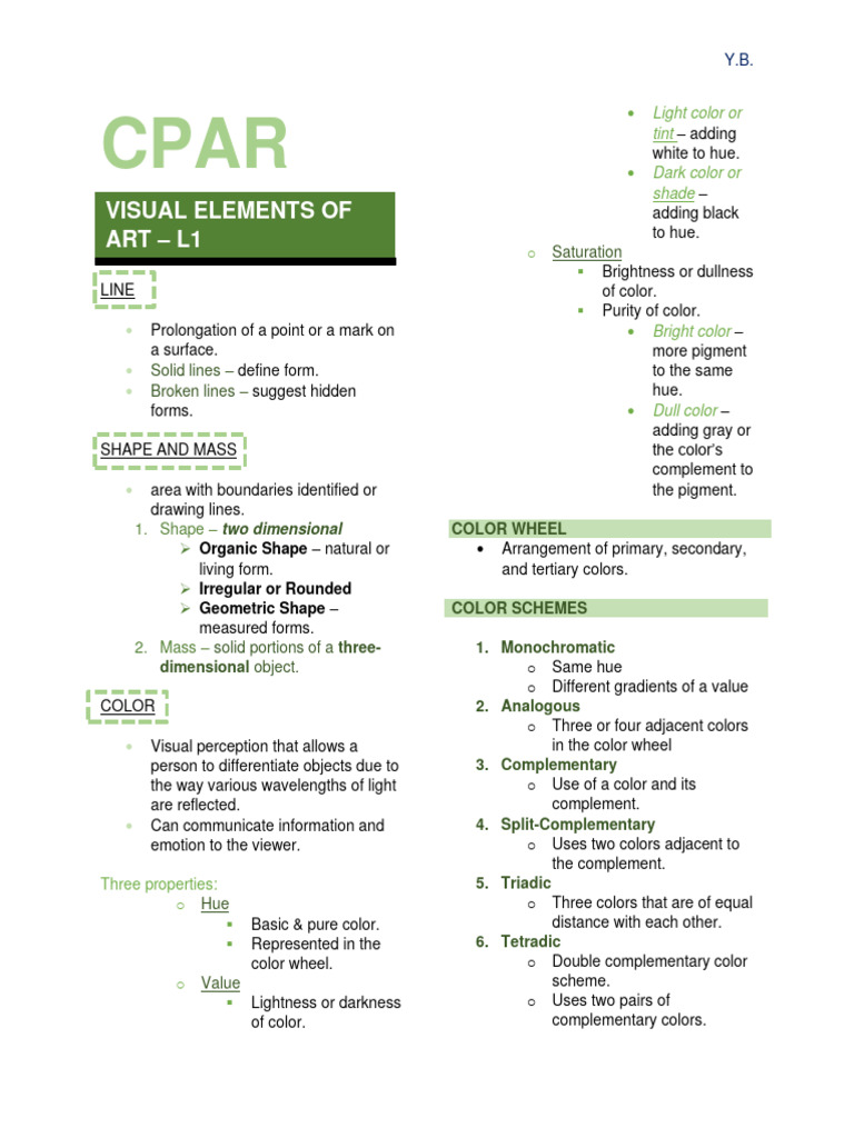 Cpar Pdf Pdf Color Paintings