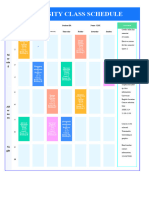 University Class Schedule