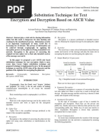 A Secure Substitution Technique For Text Encryption and Decryption Based On ASCII Value