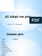 All Adopt Me Pets