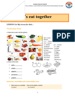 Unit 1: Let's Eat Together: LESSON 1A: My Favourite Dish