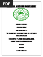 Aligarh Muslim University: Submitted To: Prof. Javaid Talib SB