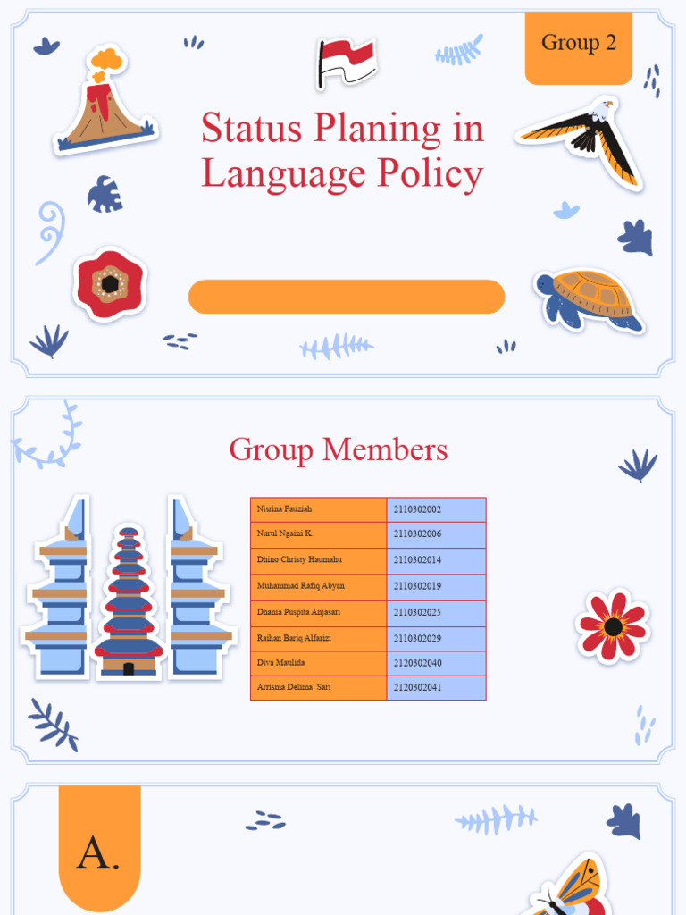 GROUP 2 - Status Planning | PDF | Politics | Language Arts & Discipline
