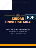 Listado Oficial de Graduandos Ciudad Universitaria