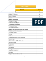 Table of Content of EBL