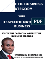 Nature of Business Category