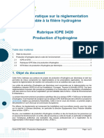 Fiche ICPE 3420 Production Dhydrogene
