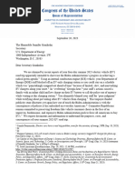 Letter to DOE re