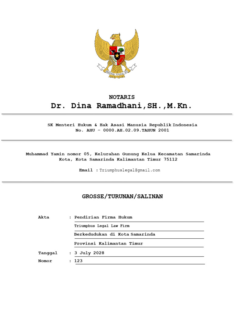 Akta Notaris | PDF
