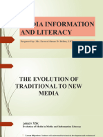 Lesson 2 - Evolution of Media