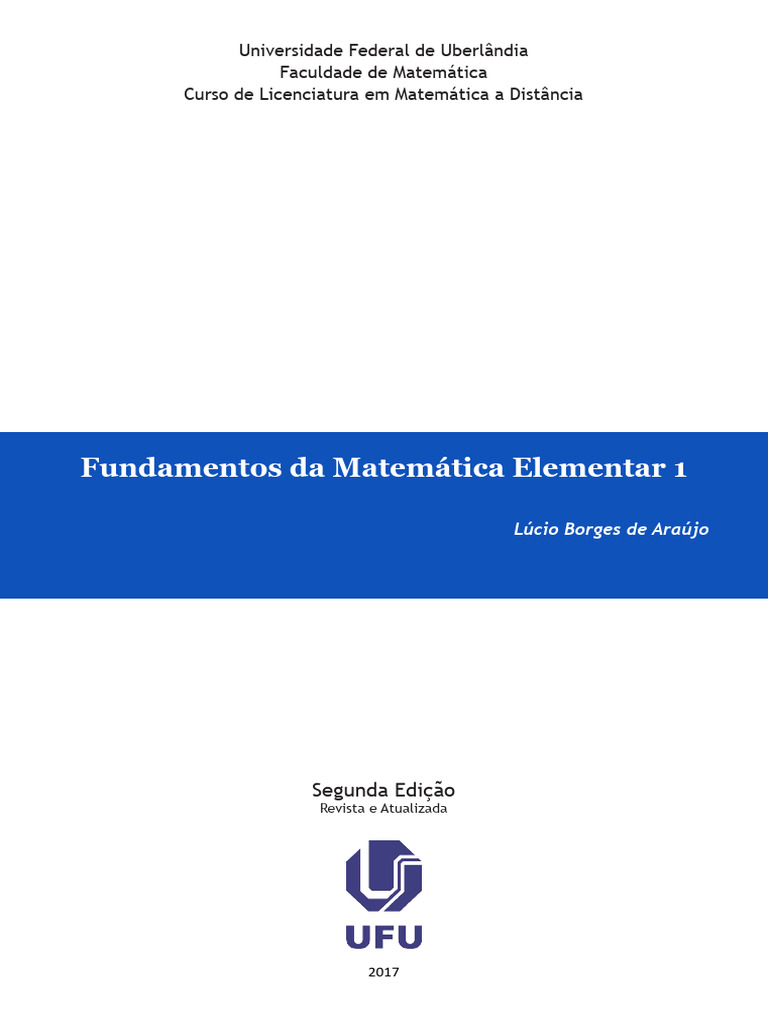 Fundamentos Matematica Elementar Pdf