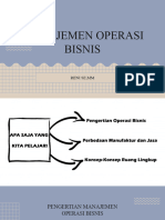 Manajemen Operasi Bisnis