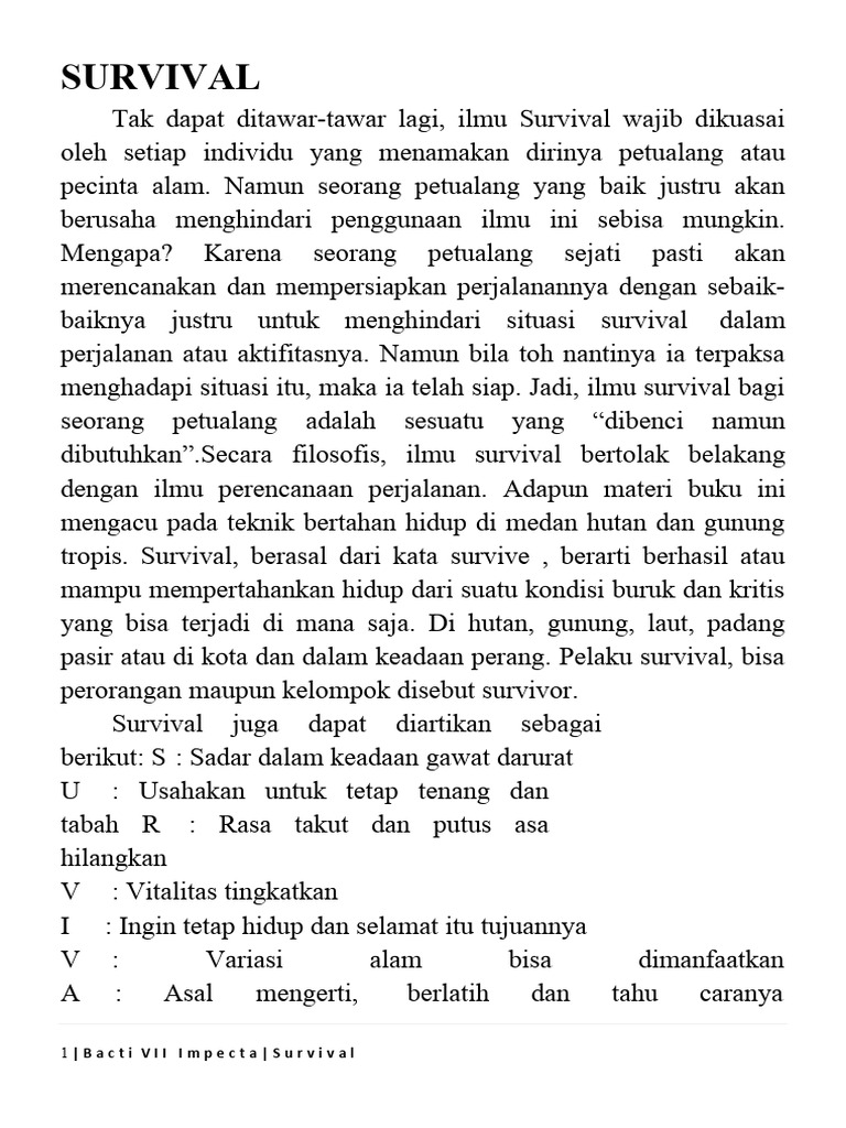Survival | PDF