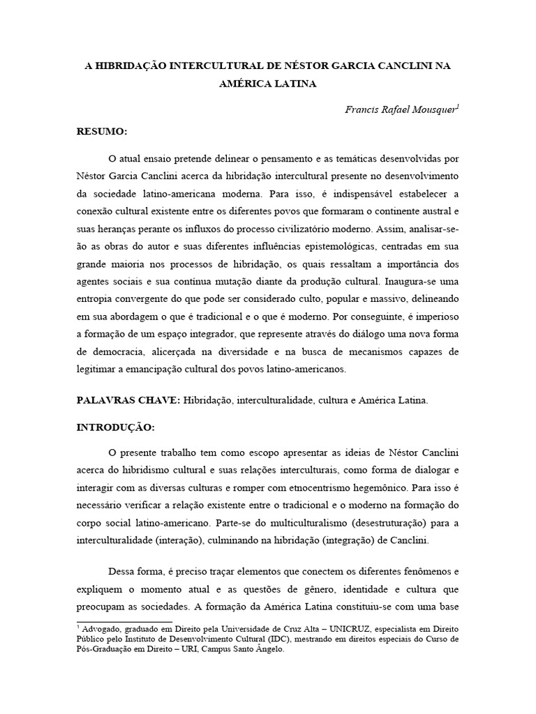 PDF) Prefácio- Antropia, Interculturalidade e Educacao