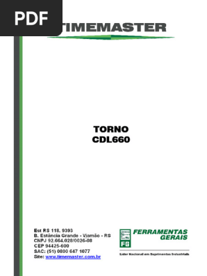 Torno Universal Timemaster CDL 660 | PDF