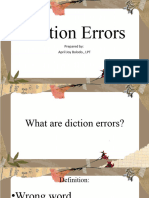 2 Diction Errors