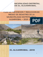 6220 - Plan de Prevencion y Reduccion Del Riesgo de Desastres de La Municipalidad Distrital de El Algarrobal 2019 2022