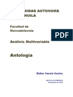 Antologia de Analisis Mltivariado